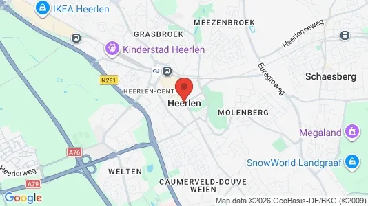 Winkels for sale i Heerlen - kort over placeringen