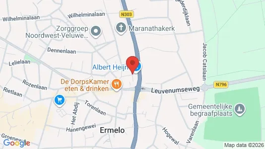 Bedrijfsruimtes for sale i Ermelo - kort over placeringen