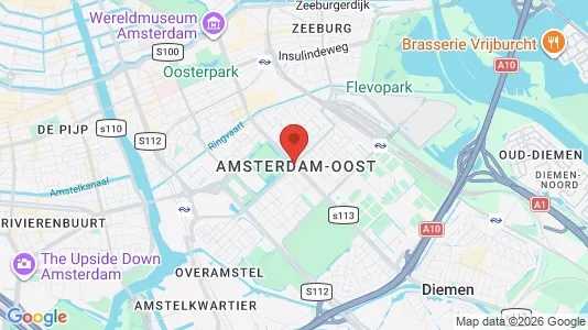 Horeca panden for rent i Amsterdam Oost-Watergraafsmeer - kort over placeringen