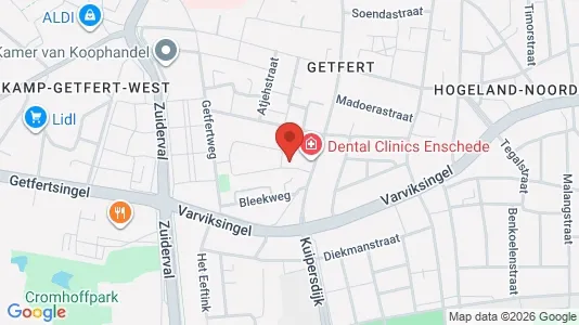 Bedrijfsruimtes for rent i Enschede - kort over placeringen