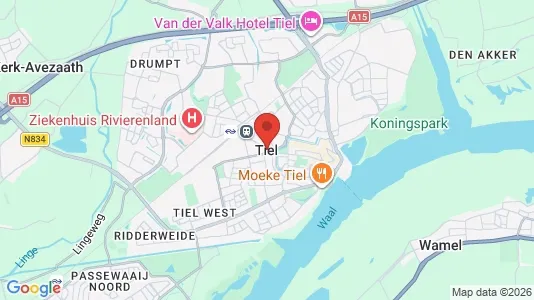 Kantorruimte for rent i Tiel - kort over placeringen