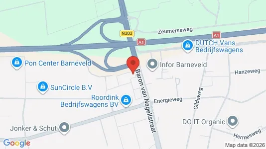 Bedrijfsruimtes for rent i Barneveld - kort over placeringen