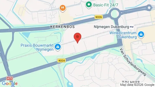 Grond for rent i Nijmegen - kort over placeringen