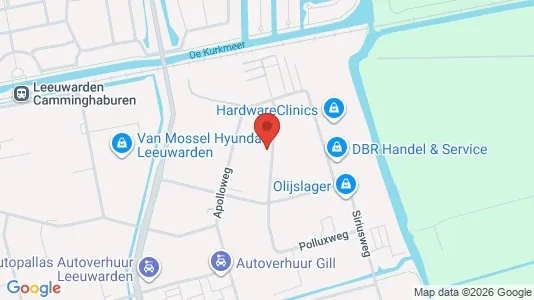 Kantorruimte for rent i Leeuwarden - kort over placeringen