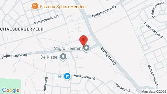 Bedrijfsruimtes for rent i Heerlen - kort over placeringen
