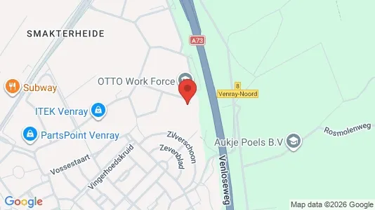 Kantorruimte for rent i Venray - kort over placeringen