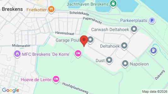 Producties for sale i Sluis - kort over placeringen