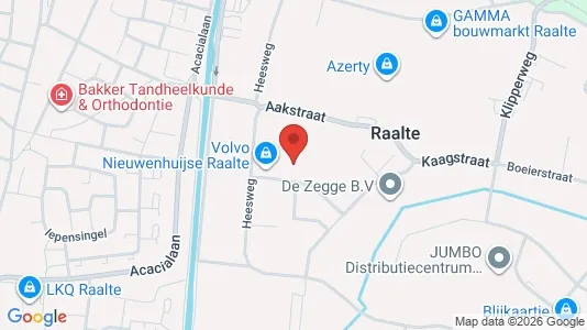 Bedrijfsruimtes for rent i Raalte - kort over placeringen