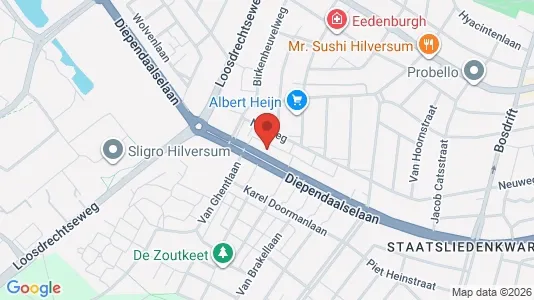 Bedrijfsruimtes for sale i Hilversum - kort over placeringen