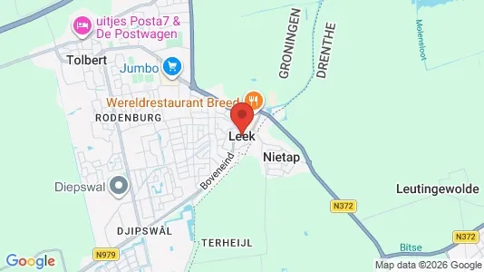 Bedrijfsruimtes for rent i Leek - kort over placeringen