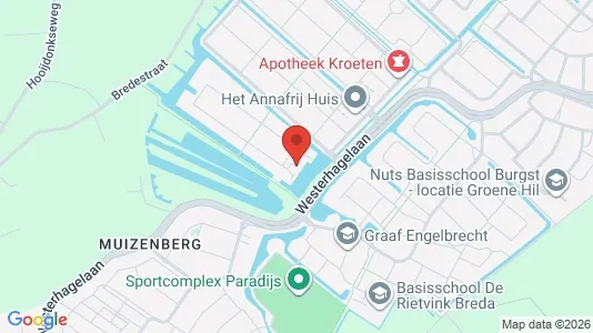 Bedrijfsruimtes for sale i Breda - kort over placeringen