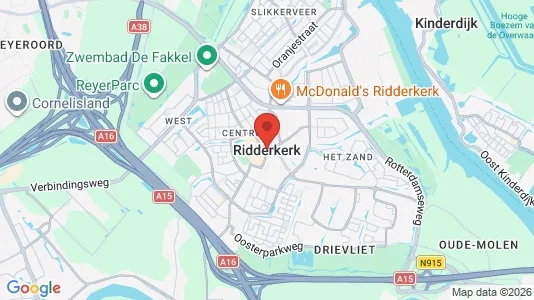 Bedrijfsruimtes for rent i Ridderkerk - kort over placeringen