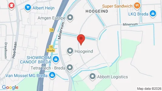 Kantorruimte for sale i Breda - kort over placeringen