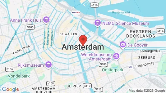 Kantorruimte for rent i Amsterdam Centrum - kort over placeringen