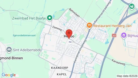 Winkels for rent i Heiloo - kort over placeringen