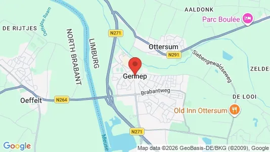 Winkels for rent i Gennep - kort over placeringen