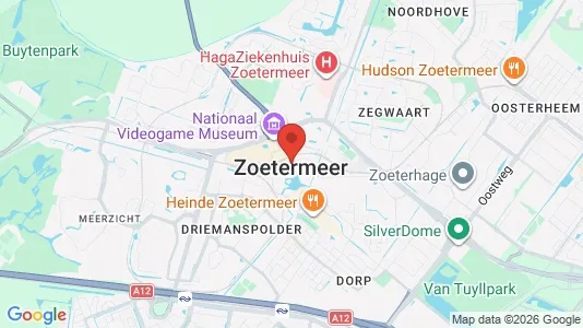 Winkels for rent i Zoetermeer - kort over placeringen