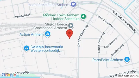 Bedrijfsruimtes for rent i Arnhem - kort over placeringen