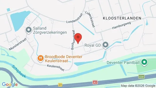 Bedrijfsruimtes for sale i Deventer - kort over placeringen