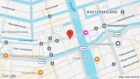 Kantorruimte for rent i Amsterdam Centrum - kort over placeringen