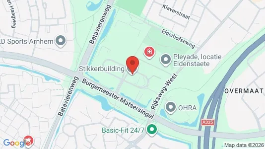 Kantorruimte for rent i Arnhem - kort over placeringen