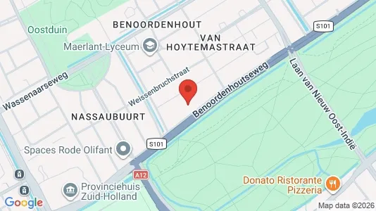 Kantorruimte for rent i The Hague Haagse Hout - kort over placeringen