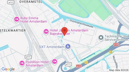 Kantorruimte for rent i Amsterdam Oost-Watergraafsmeer - kort over placeringen