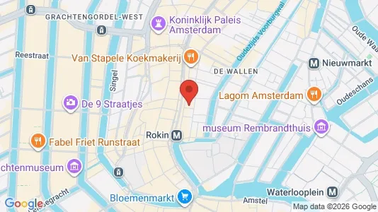 Kantorruimte for rent i Amsterdam Centrum - kort over placeringen