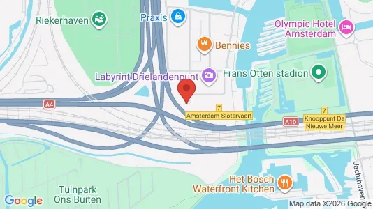 Kantorruimte for rent i Amsterdam Oud-Zuid - kort over placeringen